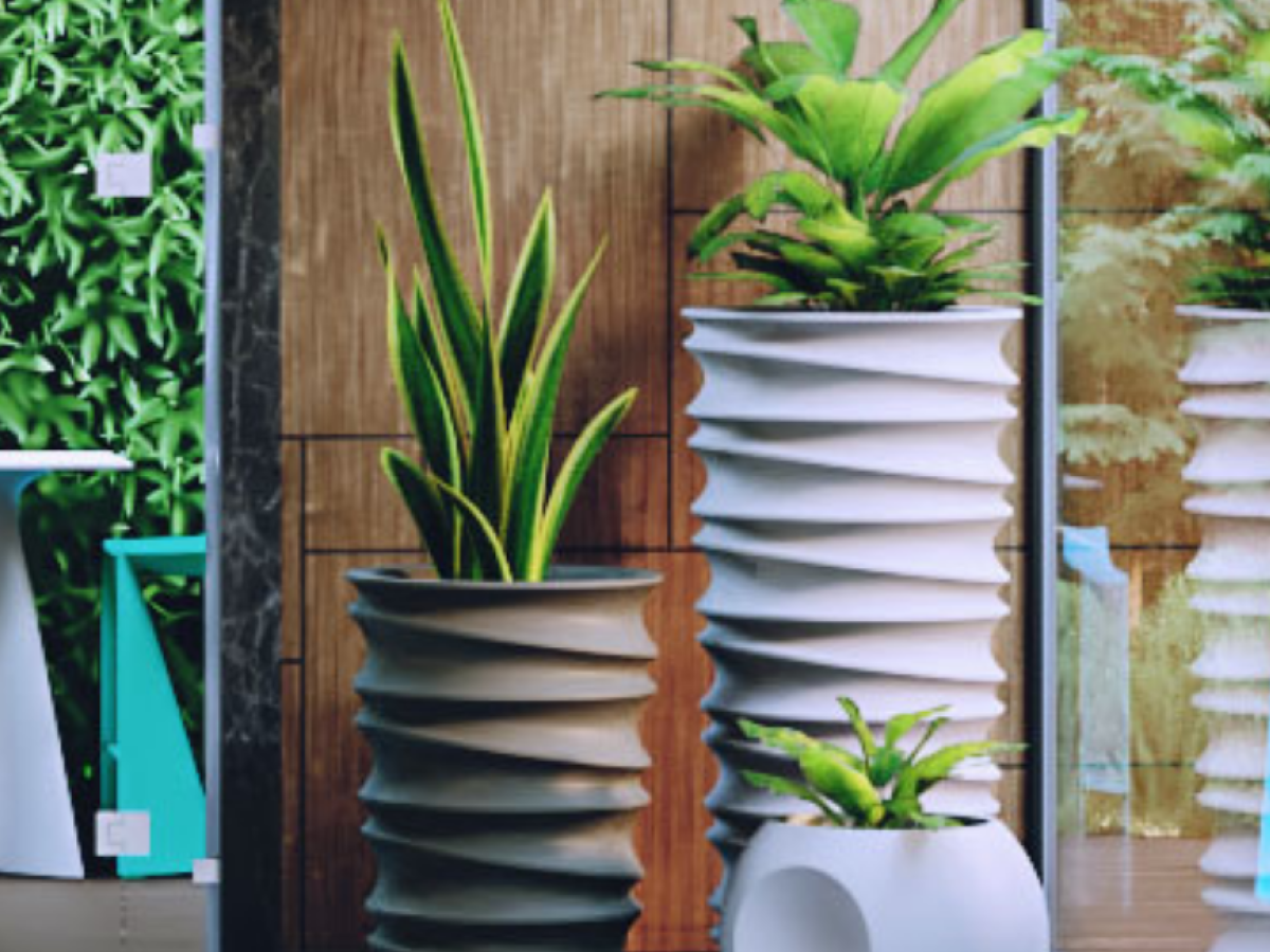 large and small patio planters indoor